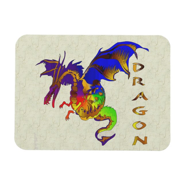 Ímã Rainbow Dragon (Horizontal)