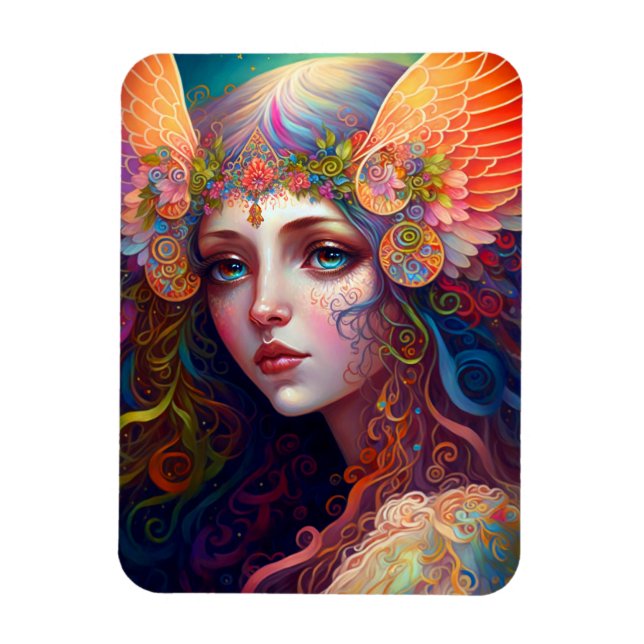 Ímã Rainbow Goddese Fantasy Art Magnet (Vertical)