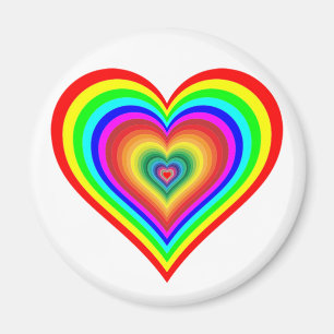 Imã Rainbow Heart