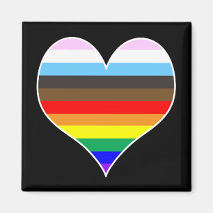 Imã Rainbow Heart