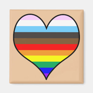 Imã Rainbow Heart