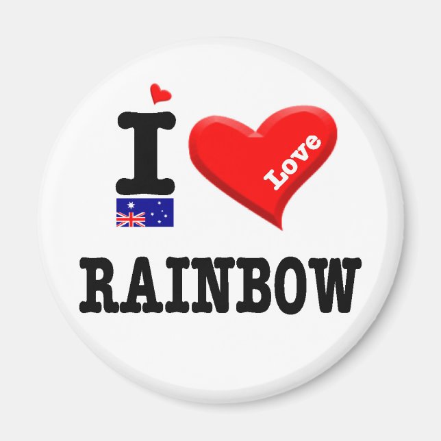 Imã RAINBOW - I Love (Frente)