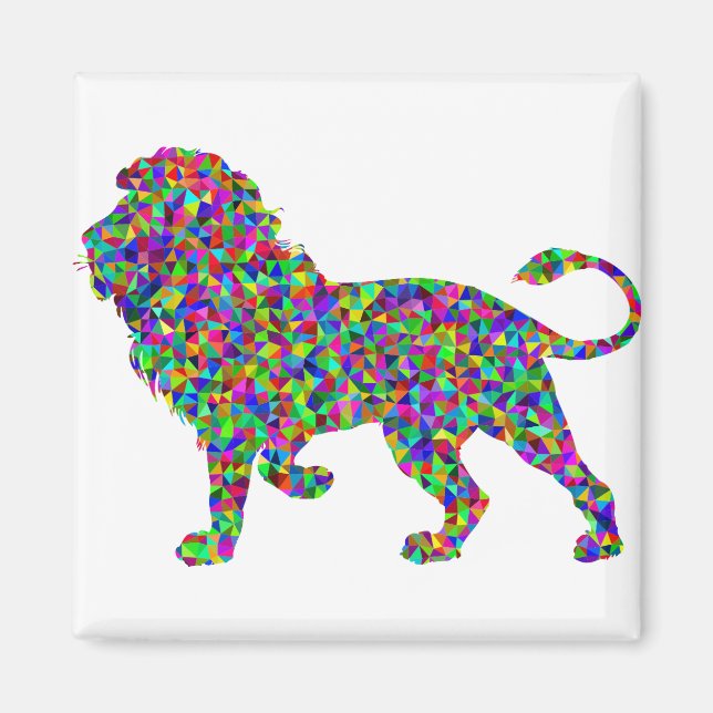 Imã Rainbow Lion (Frente)