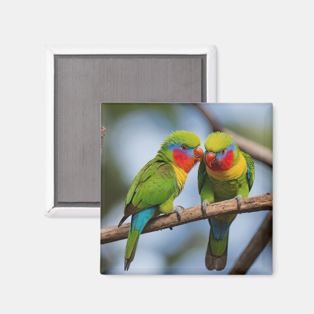 Imã Rainbow Lorikeets (Front/Back)