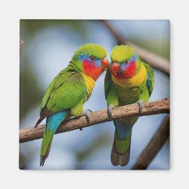 Imã Rainbow Lorikeets