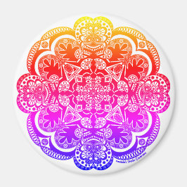 Imã Rainbow Mandala