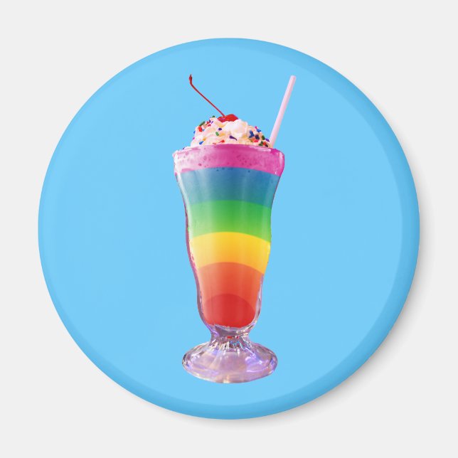 Imã Rainbow Milkshake (Frente)