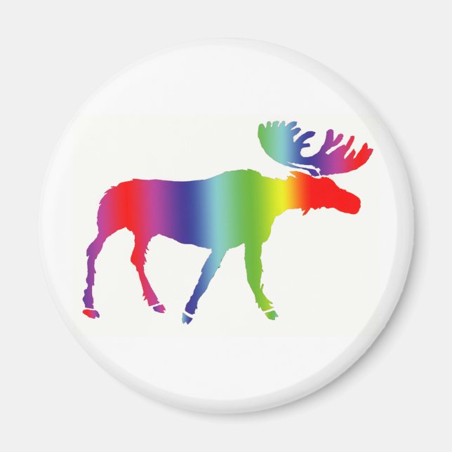 Imã Rainbow Moose (Frente)