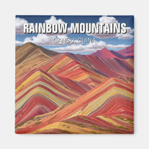 Imã Rainbow Mounties Gansu China Viagem