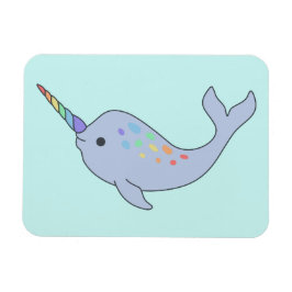 Ímã Rainbow Narwhal Magnet
