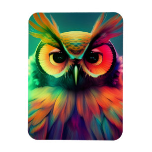 Ímã Rainbow Owl