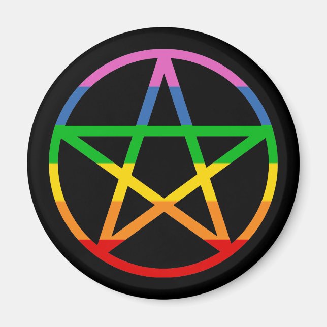 Imã Rainbow Pentacle (Frente)