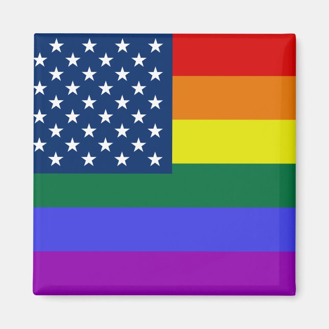 Imã Rainbow Pride EUA (Frente)