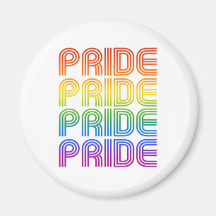 Imã Rainbow Pride Retro