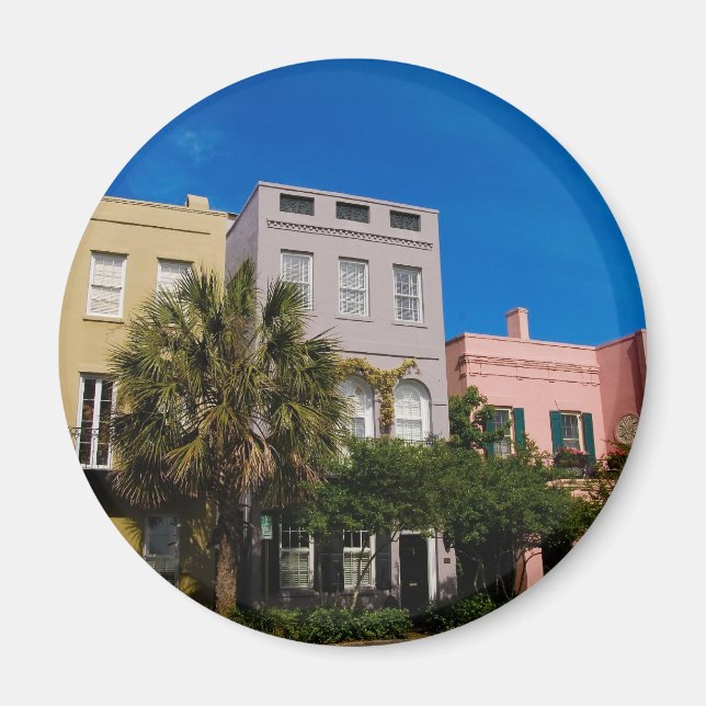 Imã Rainbow Row Charleston, SC (Frente)