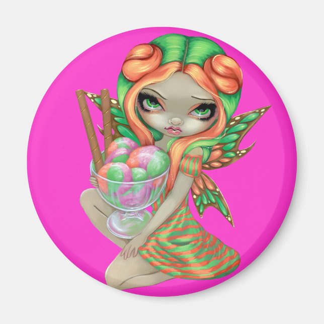 Imã "Rainbow Sherbet Fairy" Magnet (Frente)