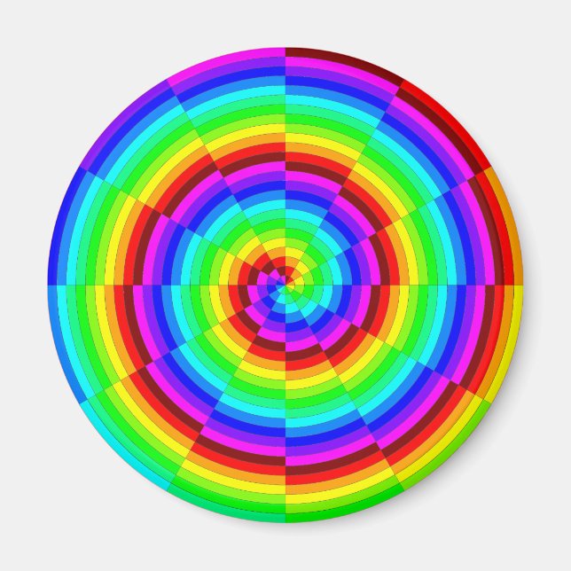 Imã Rainbow Spiral por Kenneth Yoncich (Frente)