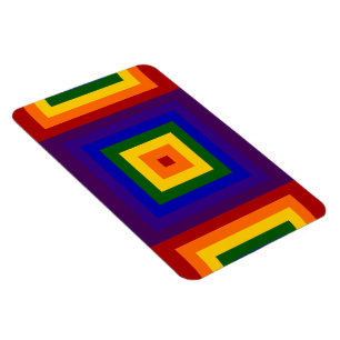 Ímã Rainbow Squares
