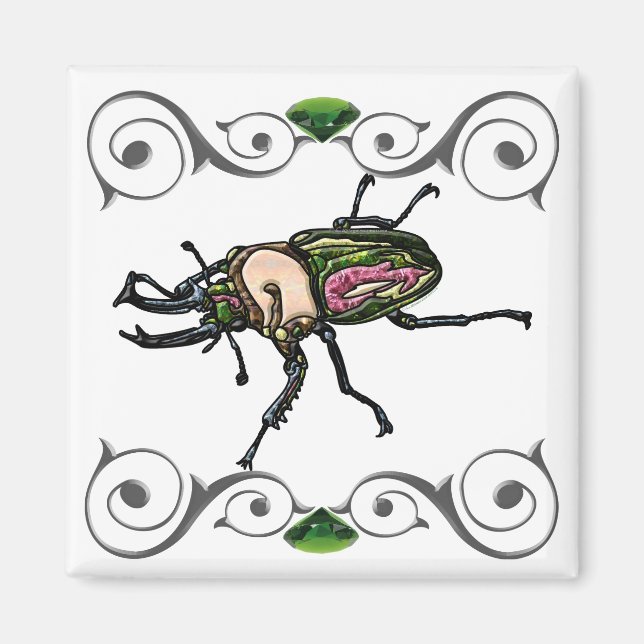 Imã Rainbow Stag Beetle (Frente)