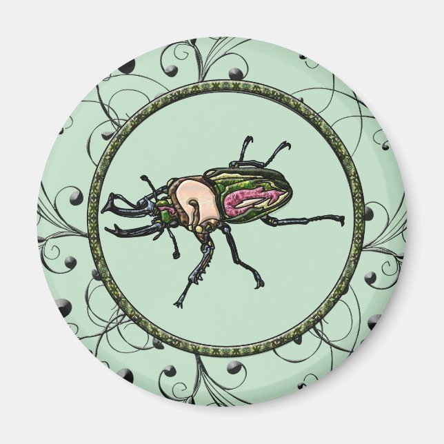 Imã Rainbow Stag Beetle (Frente)