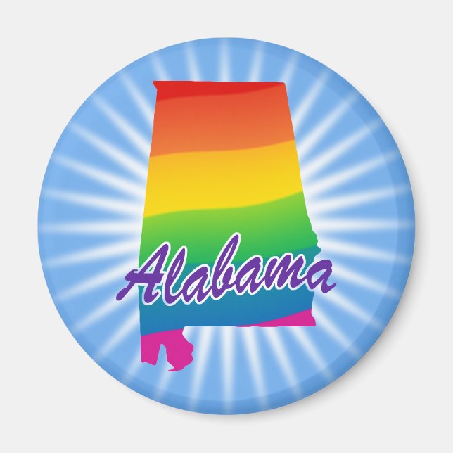 Imã Rainbow State Of Alabama (Frente)