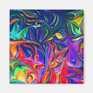 Imã Rainbow Swirl Trippy Glow Stick