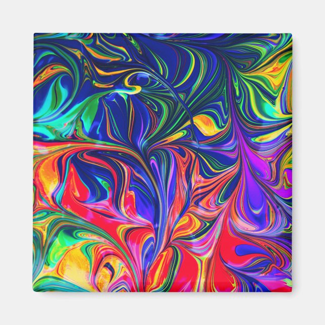 Imã Rainbow Swirl Trippy Glow Stick (Frente)