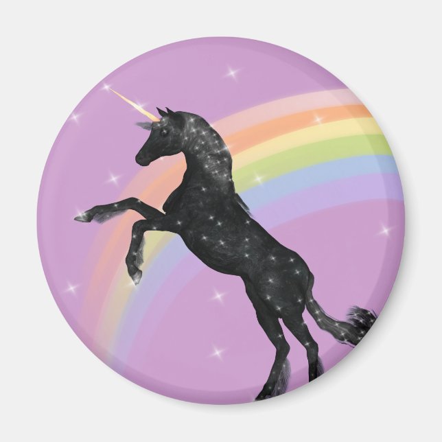 Imã Rainbow Unicorn (Frente)