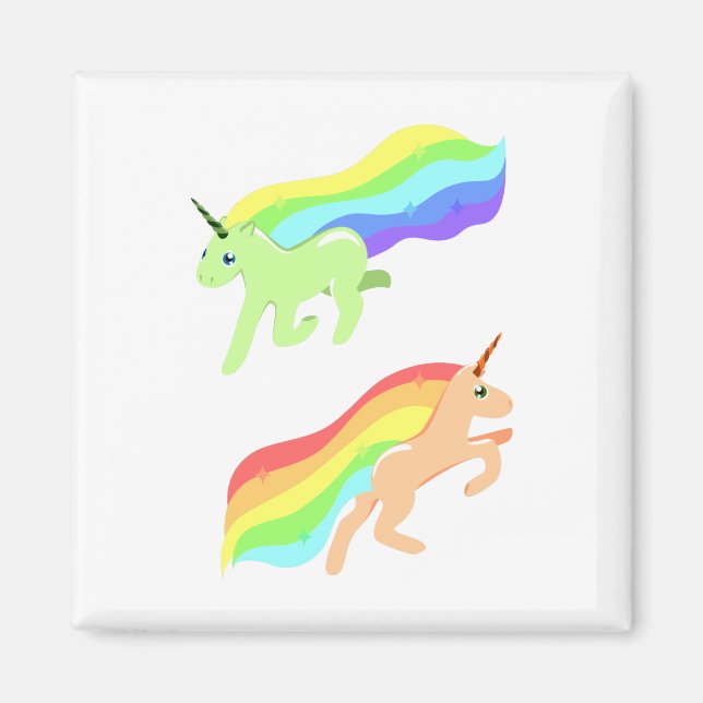 Imã Rainbow Unicorns (Frente)
