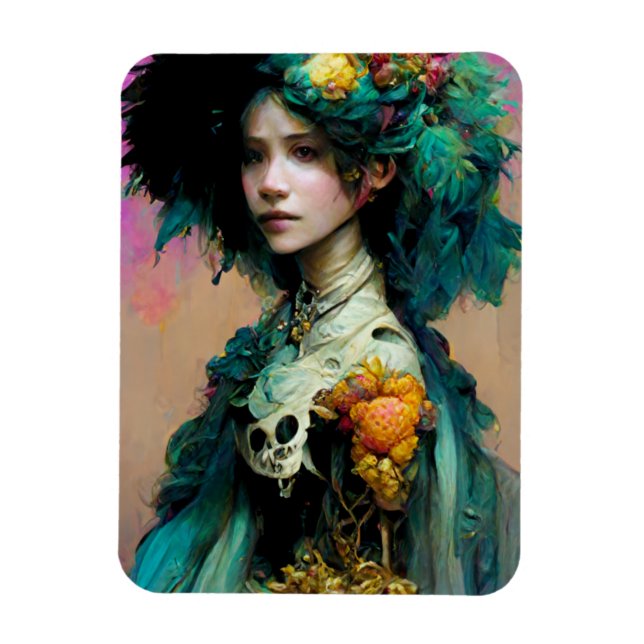 Ímã Rainbow Urchin 2 Fantasy Sci-Fi (Vertical)