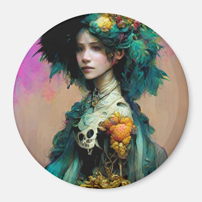 Imã Rainbow Urchin 2 Fantasy Sci-Fi (Frente)