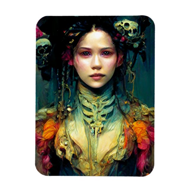 Ímã Rainbow Urchin Fantasy Sci-Fi (Vertical)