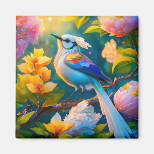 Imã Rainbow Winged Jay Fantasy Bird