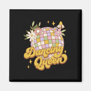 Imã Rainha Boho Dançante Flor Disco 70 e 80 Mulheres