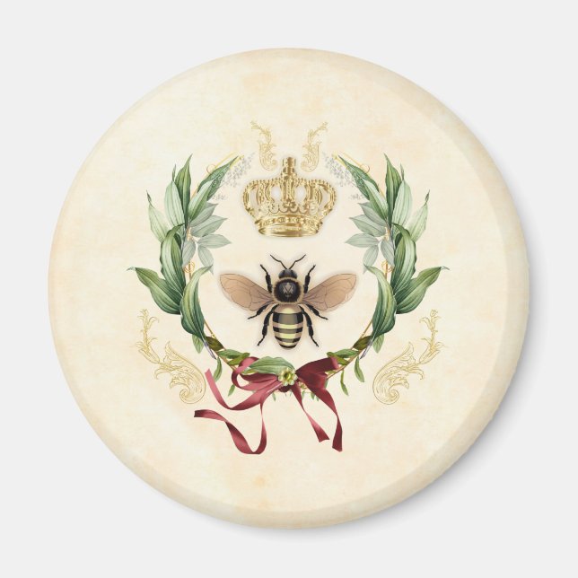 Imã Rainha Botânica Moderna Vintage (Frente)