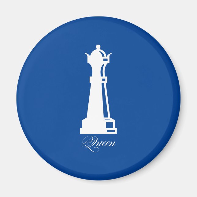 Imã Rainha Chess Piece Halloween Costume Chess Lover (Frente)