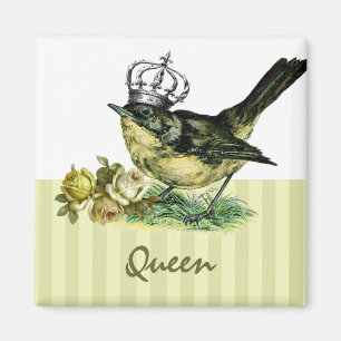 Imã Rainha da Vintage. Magneta de presente do dia de