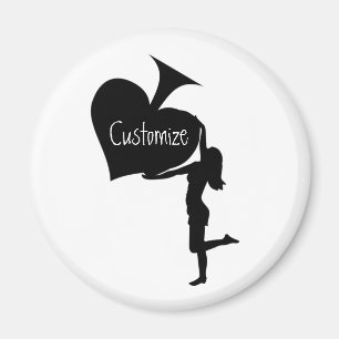 Imã Rainha de Espadas Segurando o Trovão de Ás Negra