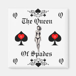 Imã Rainha de Espadas Tarot Card Thunder_Cove