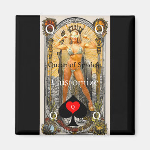 Imã Rainha do Cartão Tarot de Espadas Thunder_Cove