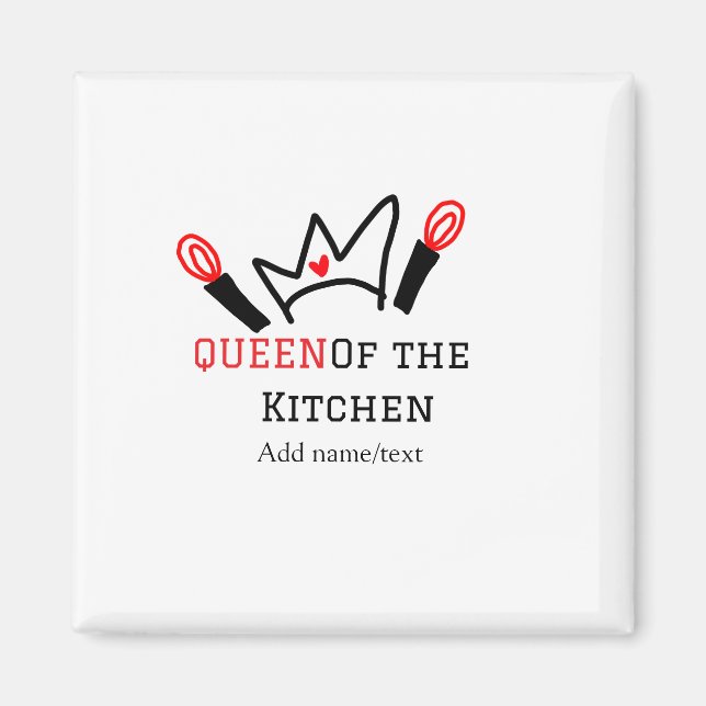 Imã Rainha do cozinhar do cozinheiro da cozinha (Frente)