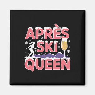 Imã Rainha do Esqui Pós-Esqui Esquiando Snowboarding E