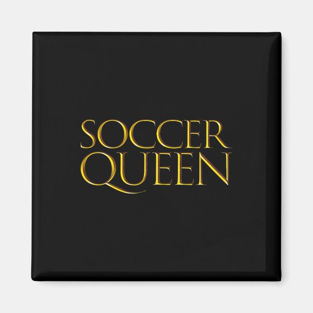 Imã Rainha do Futebol Dia das Mães Fofo Mães Futebol  (Frente)
