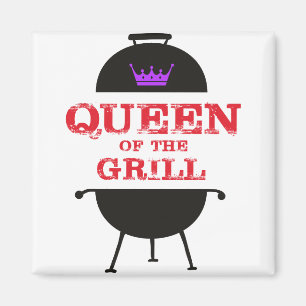 Imã Rainha Do Grill, Vermelho De Coroa Roxo