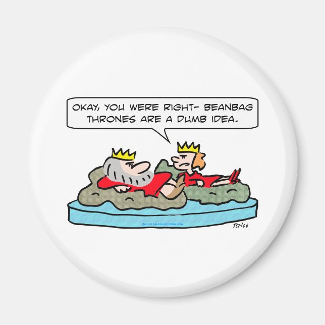 Imã rainha do trono de beanbag (Frente)