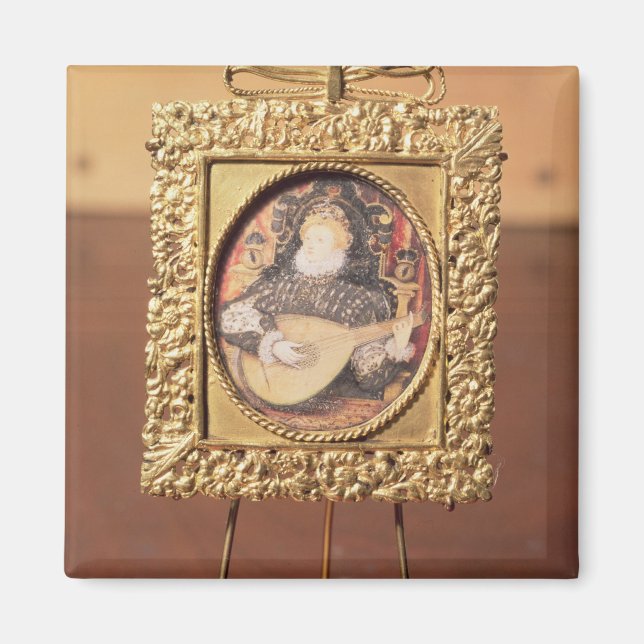 Imã Rainha Elizabeth I tocando lute (miniatura incl. (Frente)