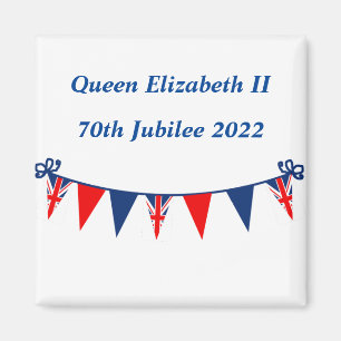 Imã Rainha Elizabeth II 70 Jubilee 2022 Magnet