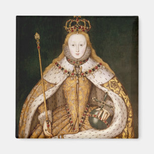 Imã Rainha Elizabeth mim em vestes da coroação
