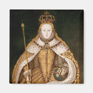 Imã Rainha Elizabeth mim em vestes da coroação