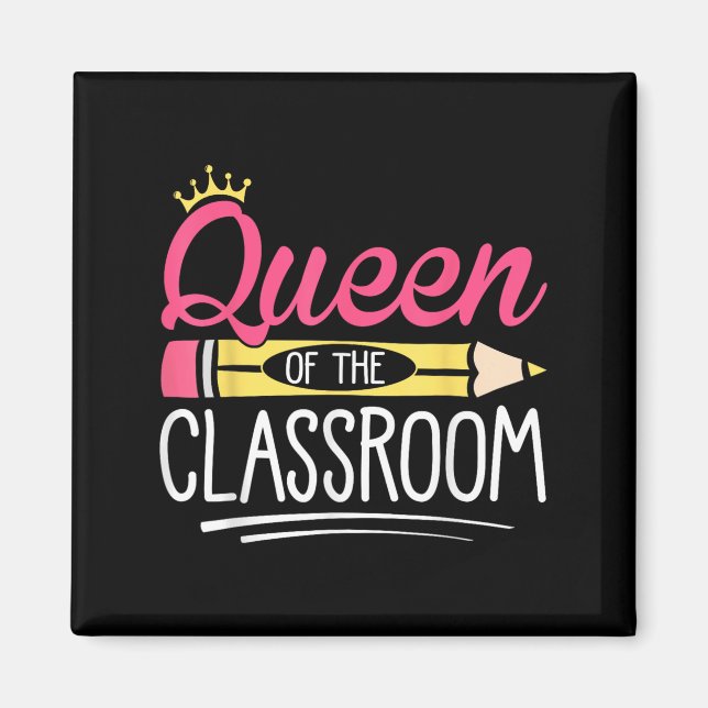 Imã Rainha Engraçada Do Professor Da Escola Clroom (Frente)